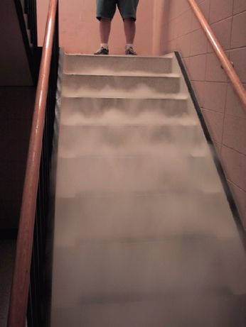 Fog flowing downstairs