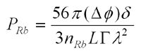 Formula for optical rotation