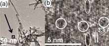 TEM images of ceria nanorods