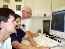 Dr. Sellmyer with Students