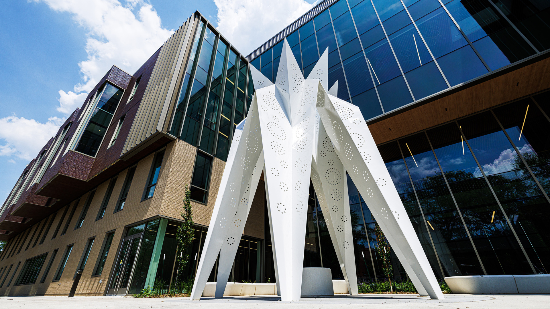 Sculpture outside CEHS