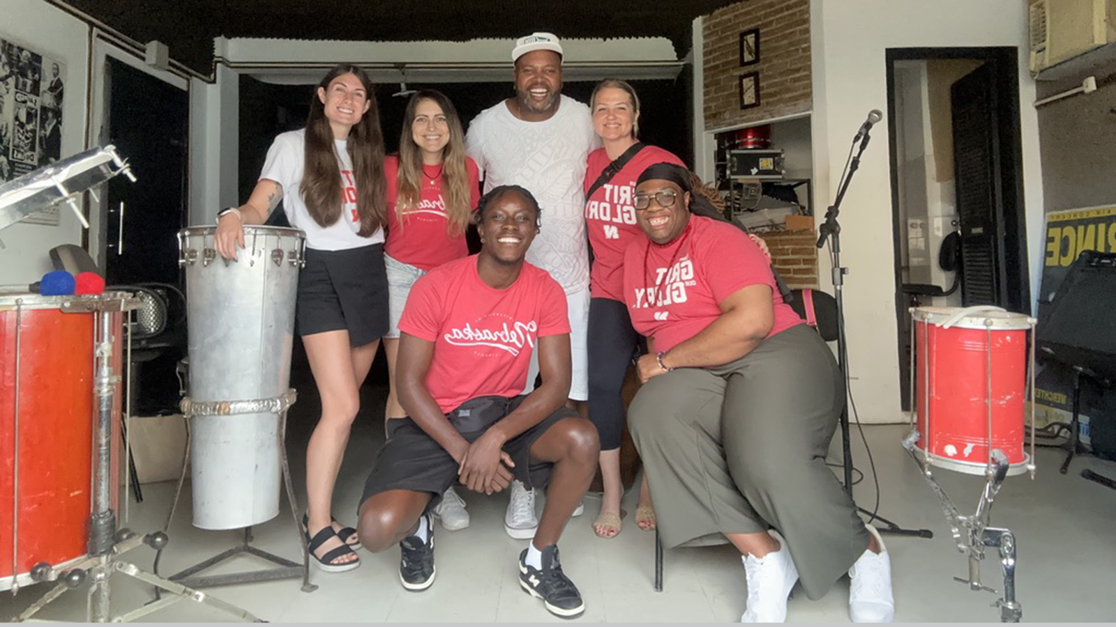 Julius Owusu Afriyie in Salvador de Bahia, Brazil with four other CEHS 