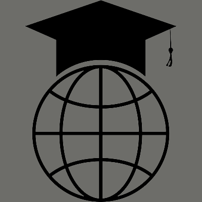 globe with mortarboard