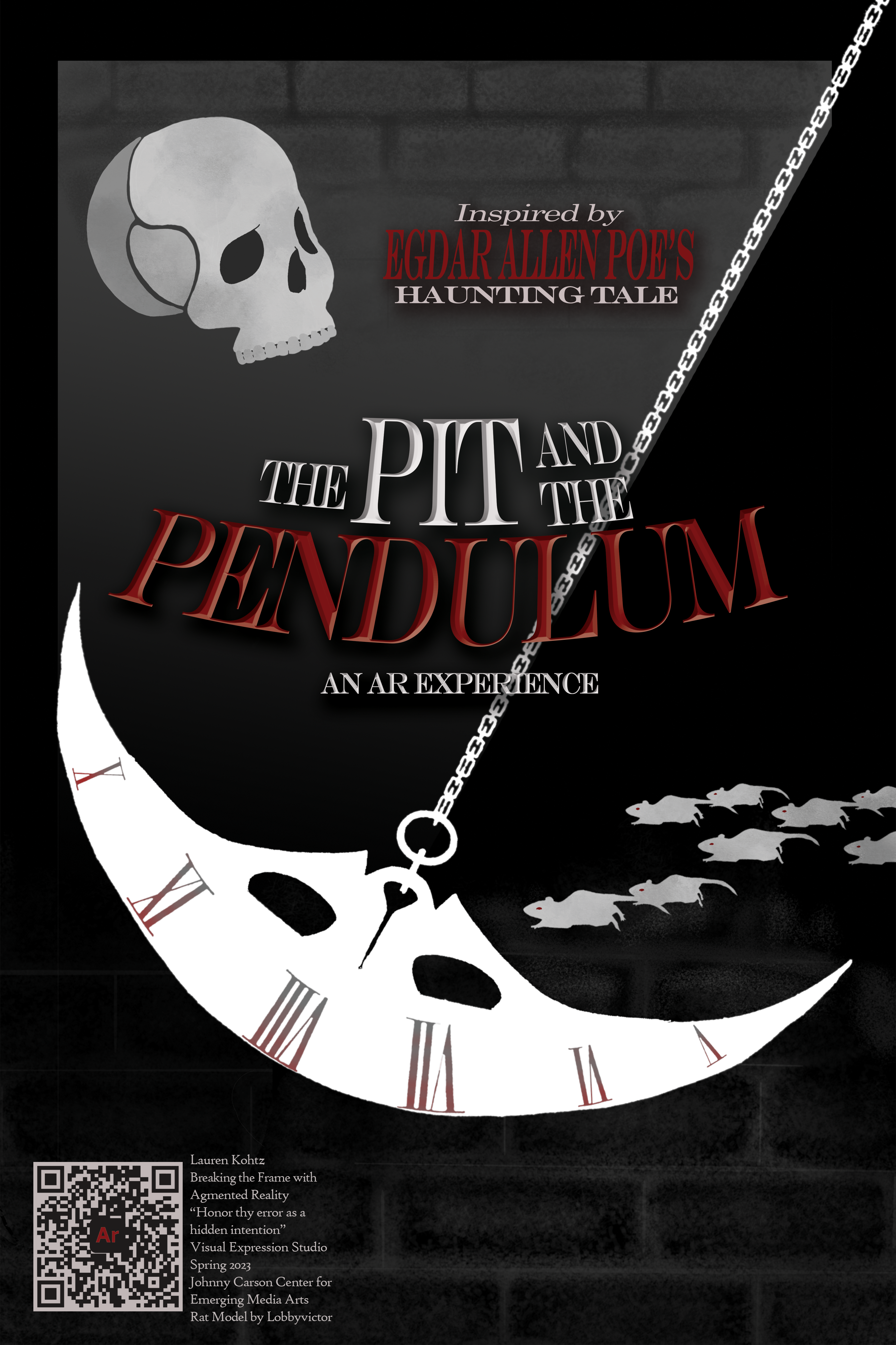 Edgar Allen Poe's: The Pit and the Pendulum AR experience poster