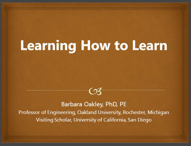 Learning How To Learn
