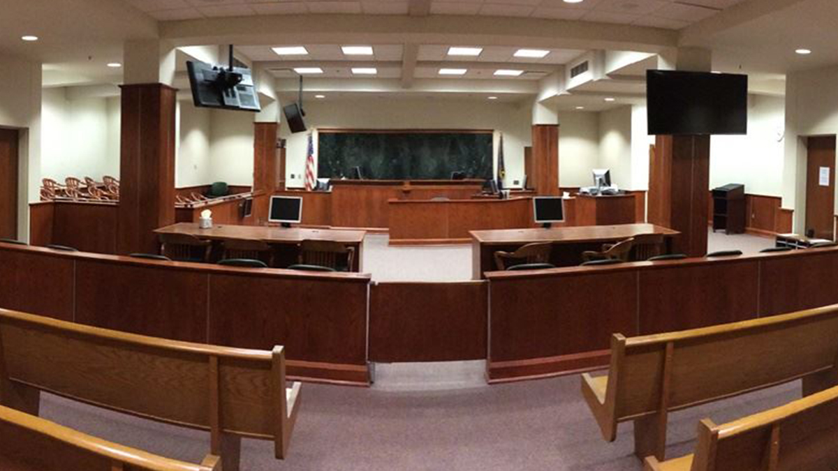 empty courtroom