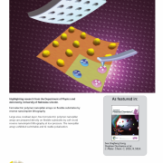 Journal Cover showing the nanoimprint process